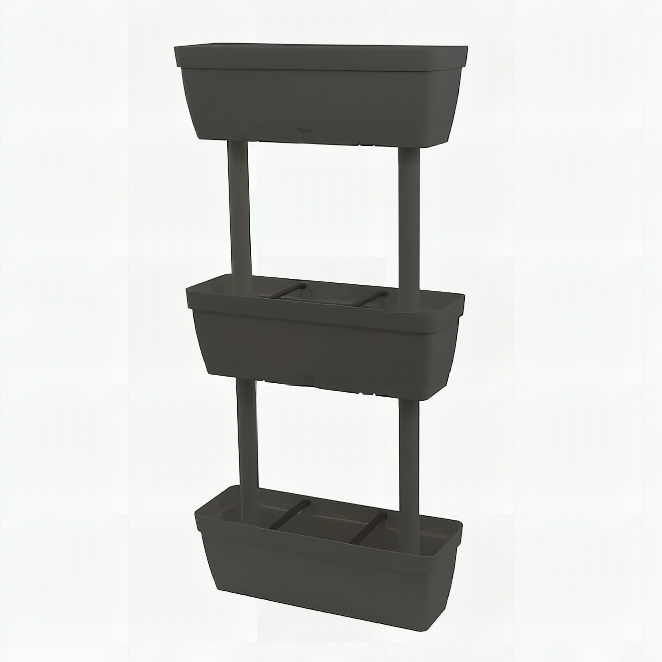 Floreira Vertical 3 Níveis — Compacta para Varanda e Pátio