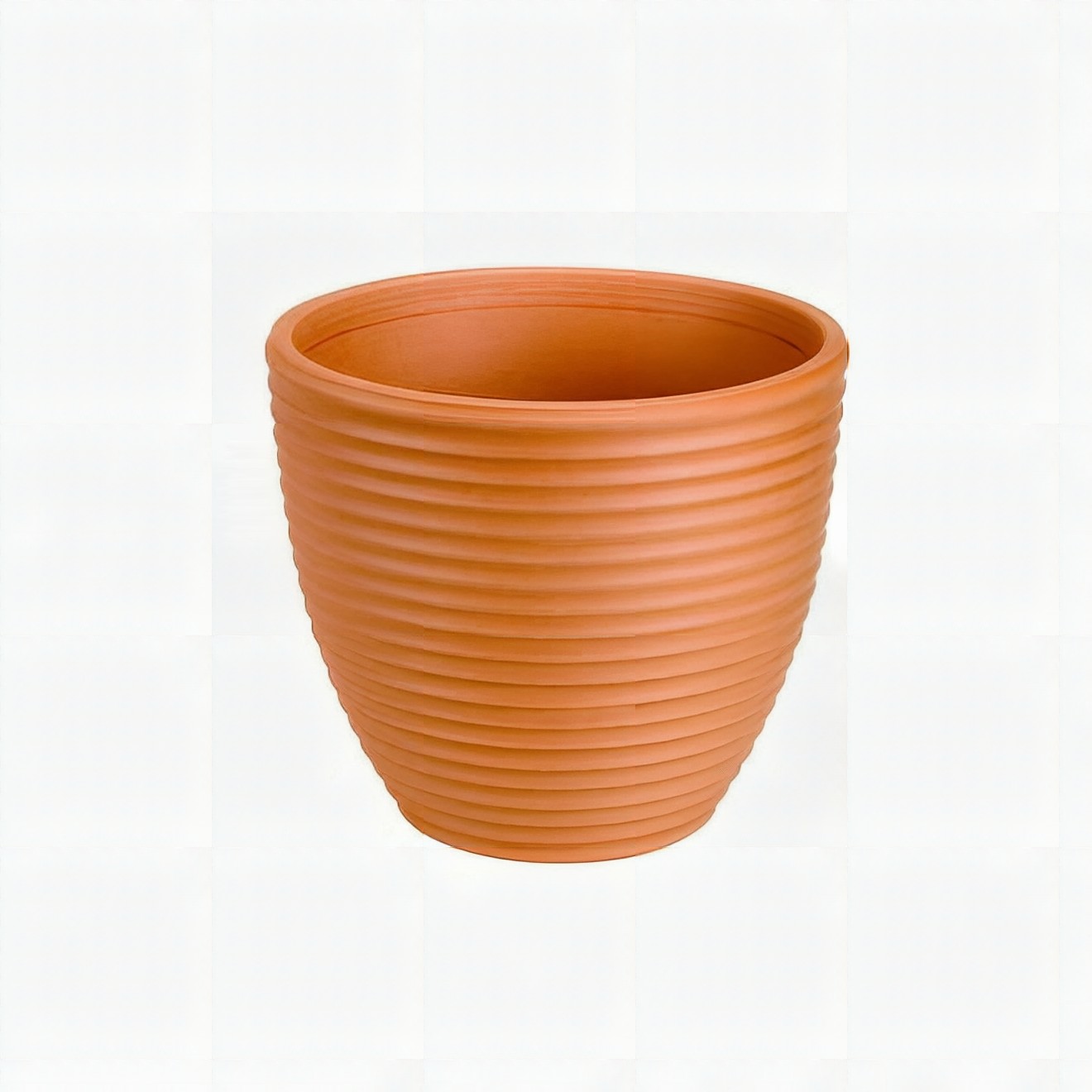 Vaso Cerâmico Ondulado Pequeno — Decorativo 18cm