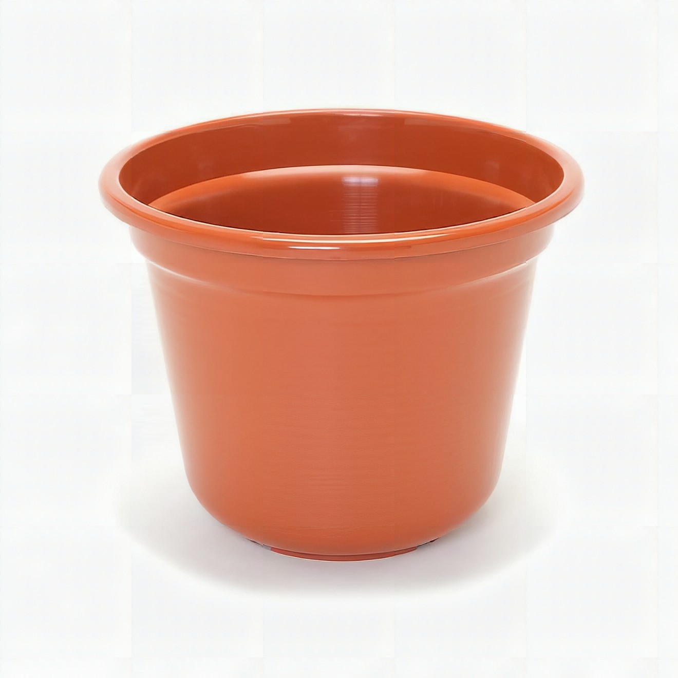 Vaso em Forma de Sino Terracotta — Clássico Plástico 20cm