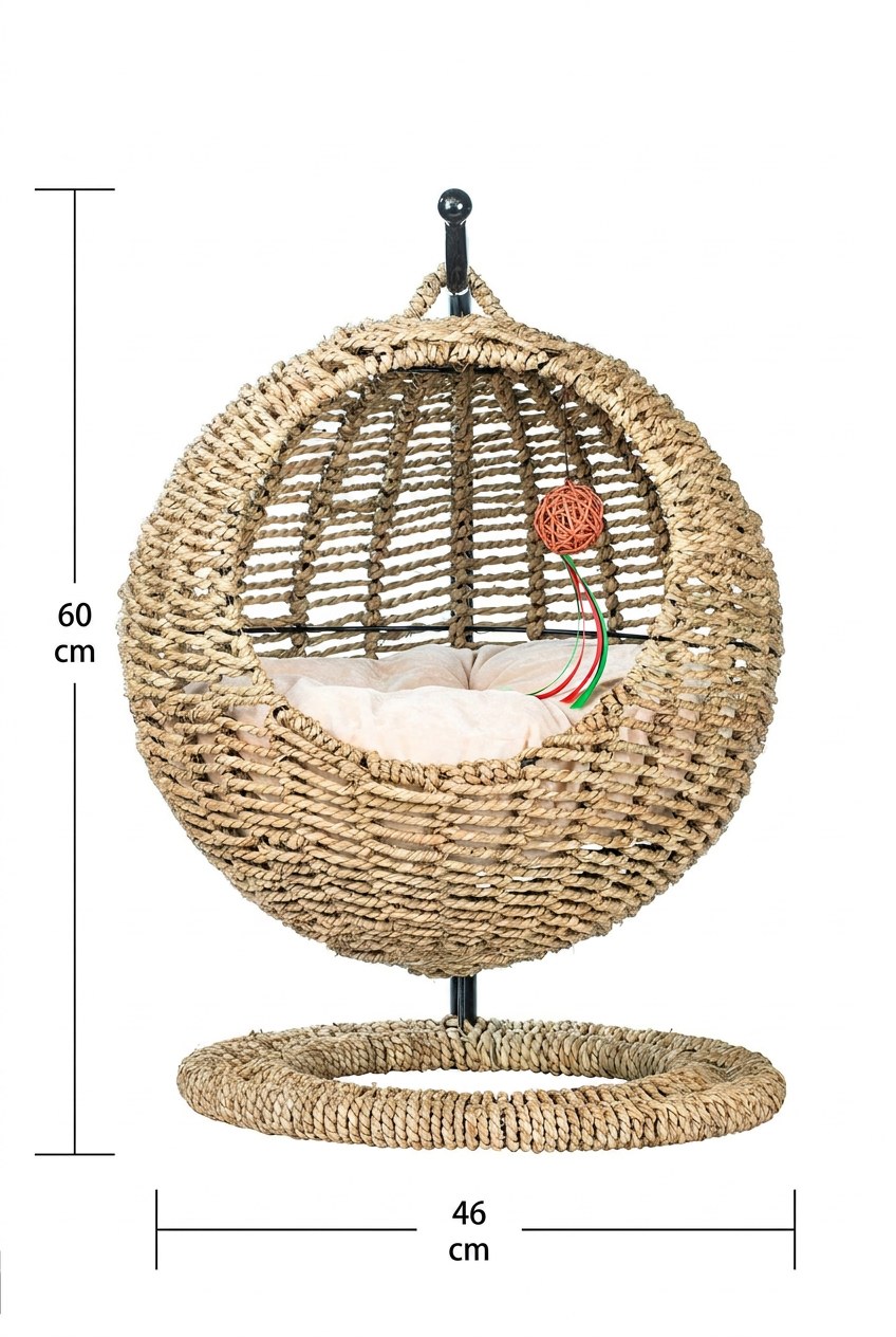 Dimensões: 60 cm de altura e 46 cm de base