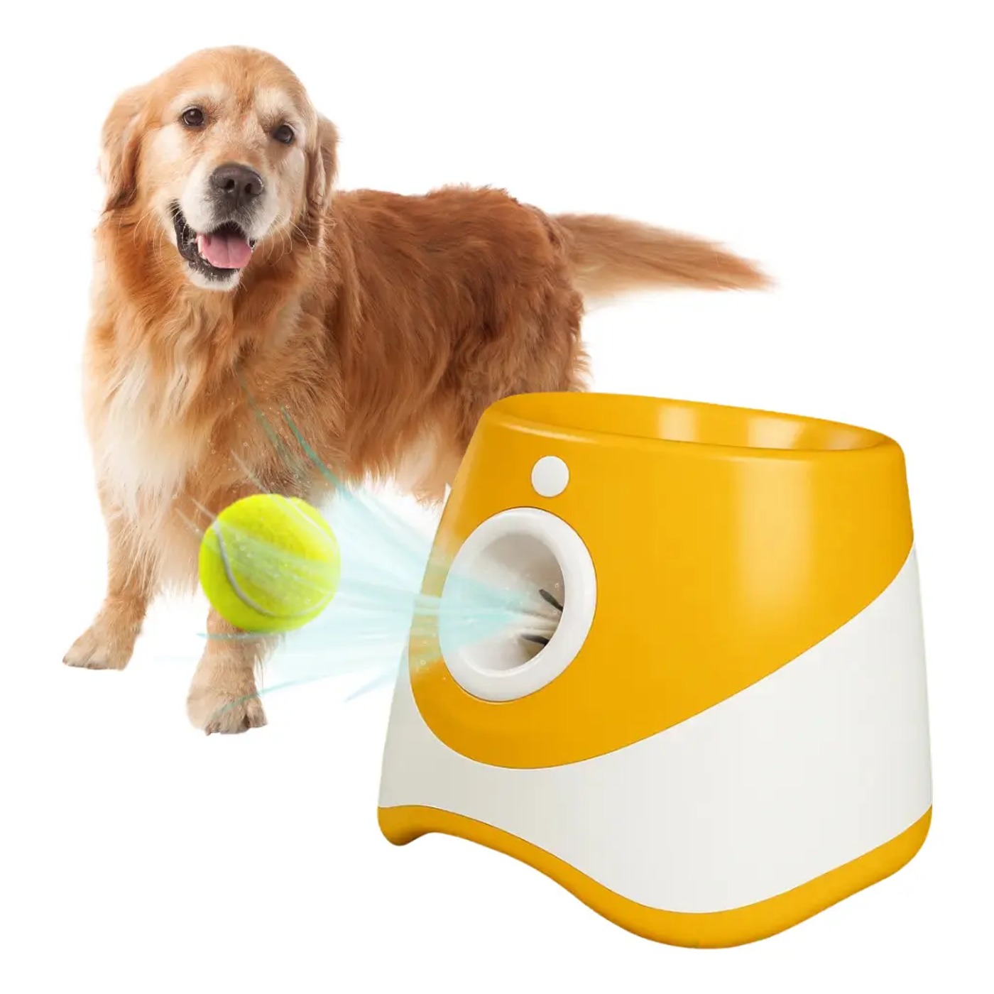 Lançador Automático de Bolas para Cão — 3 Velocidades e 3 Bolas Incluídas