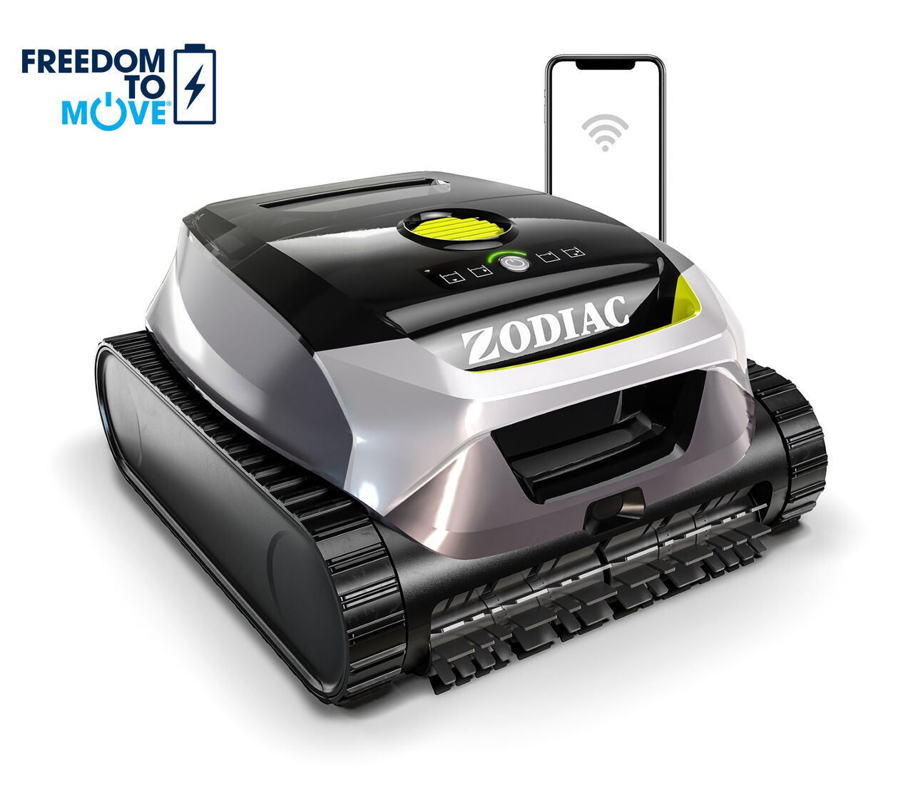 Robot de piscina Zodiac Freedom Lite sem fios, controlado por telemóvel via Wi-Fi