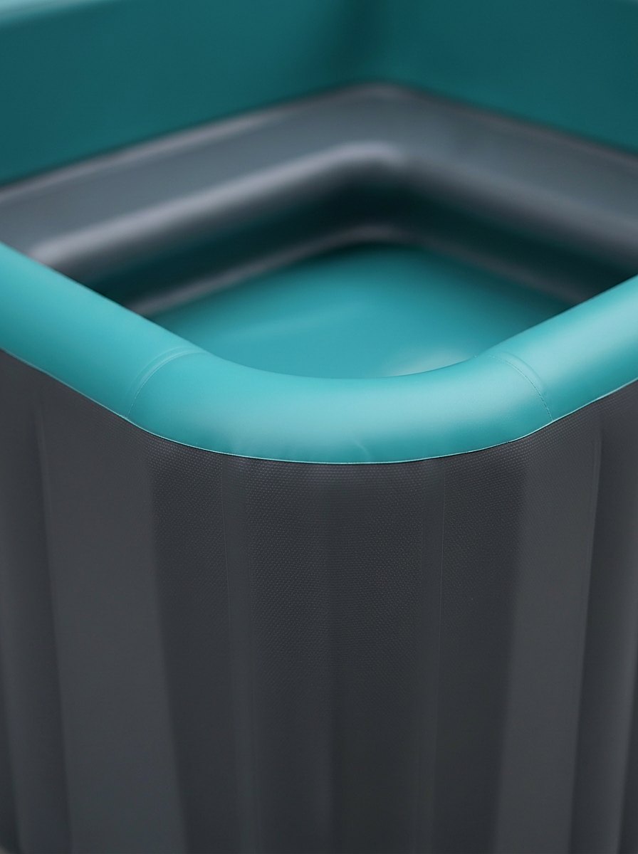 Pormenor do material de PVC resistente de parede dupla da piscina