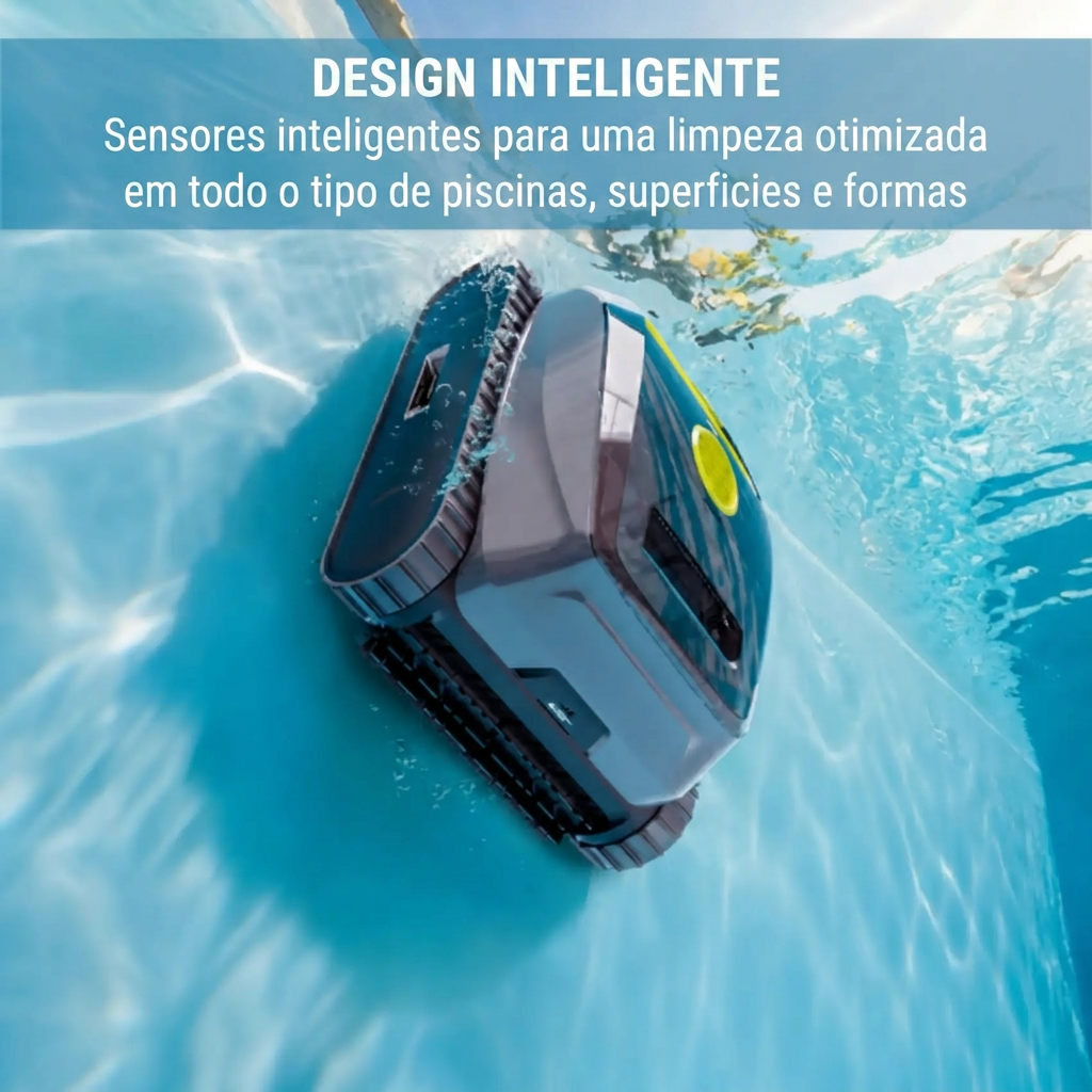 Design inteligente: sensores para limpeza otimizada em todo o tipo de piscinas, superfícies e formas