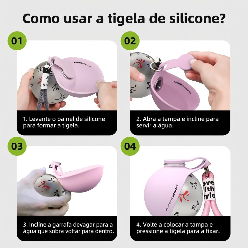 Como usar a tigela de silicone em quatro passos simples