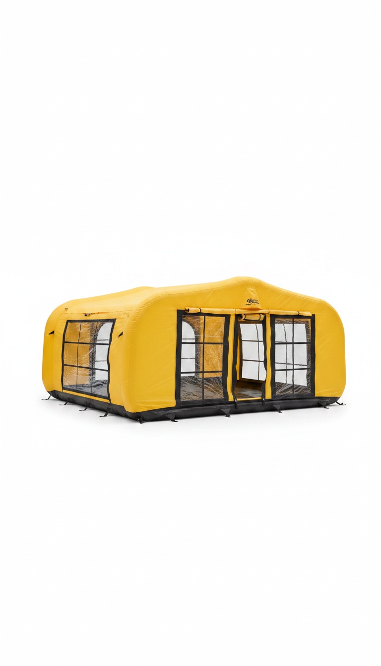 Tenda Insuflável de Campismo Amarela