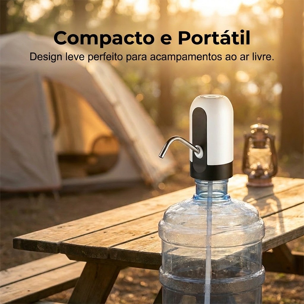 Leve e portátil: leva para a cozinha, o escritório ou o campismo.
