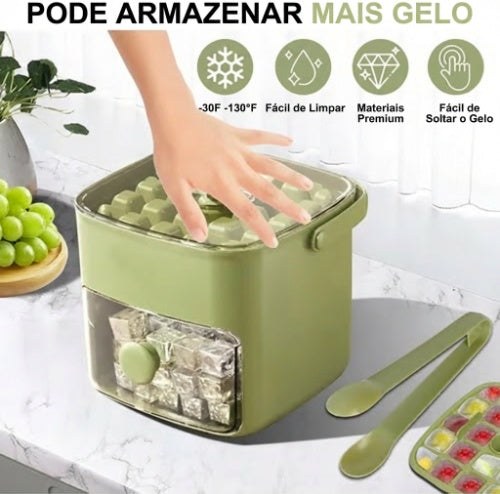 Guarda muito mais gelo, limpo e sempre pronto a servir.