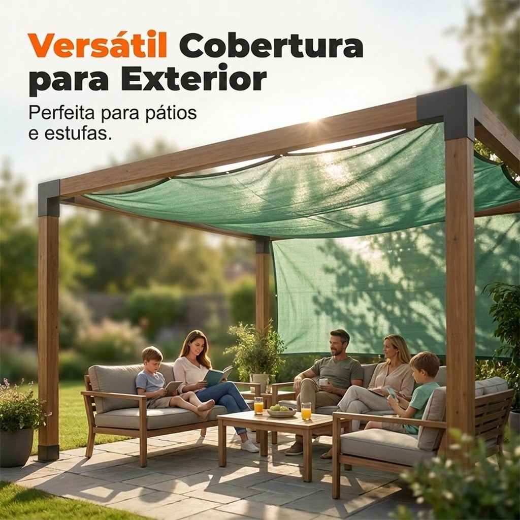 Pano de Sombreamento com Proteção UV para Plantas e Exterior