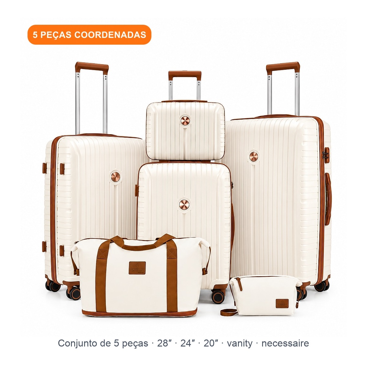 Conjunto de Malas de Viagem · 5 Peças Premium