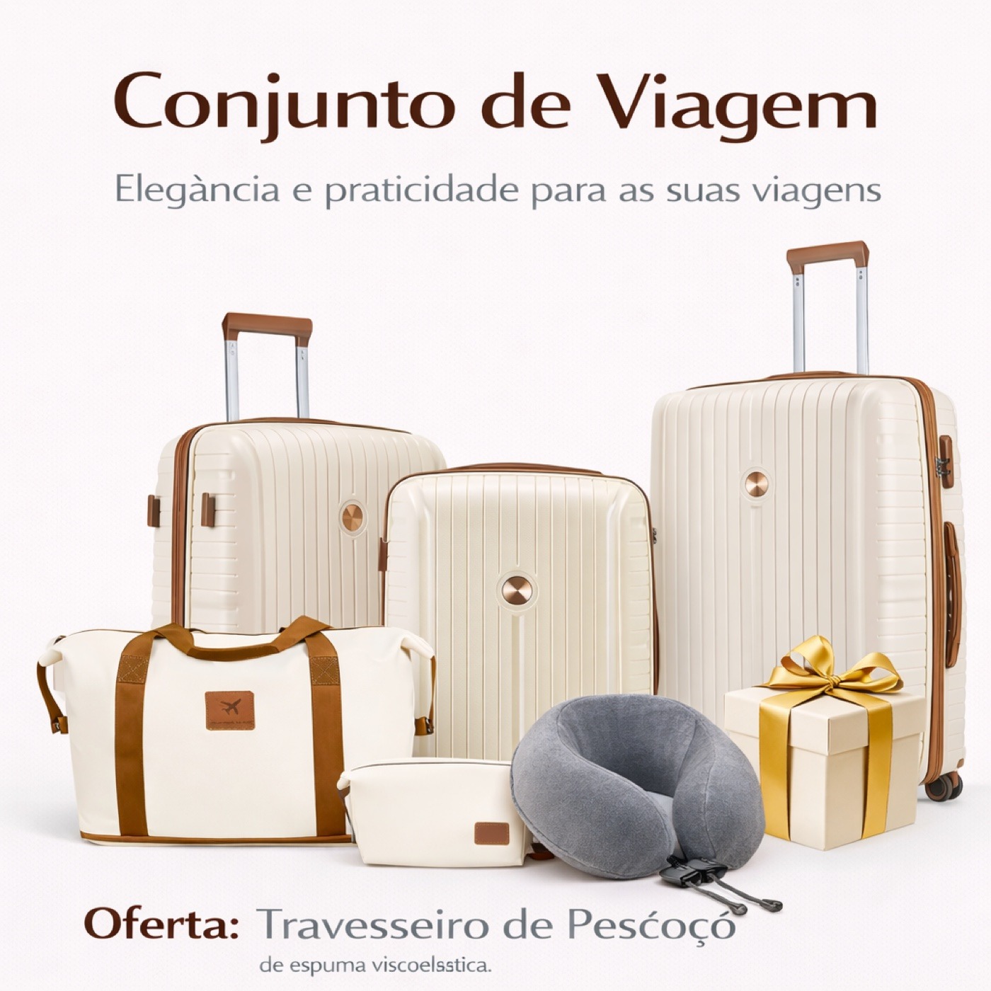 Conjunto de Malas de Viagem · 5 Peças Premium