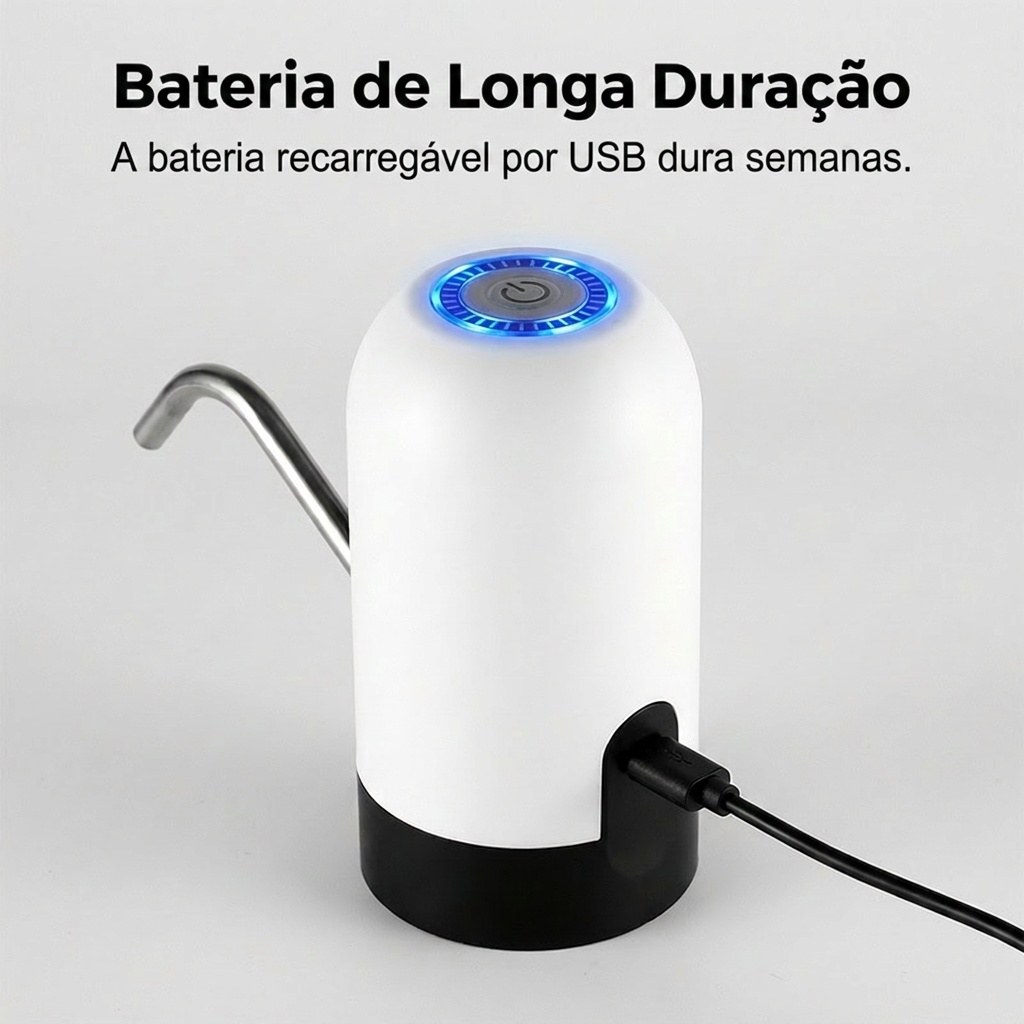 Bateria recarregável por USB que dura semanas com uma só carga.