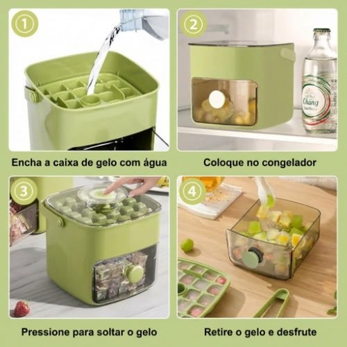 Encher, congelar, premir e desfrutar — sem torcer a forma.
